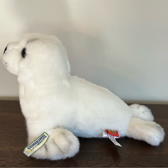 Adventure Planet Buttersoft Collection White Harp Seal Pup Stuffed Animal Plush - Picture 2 of 5